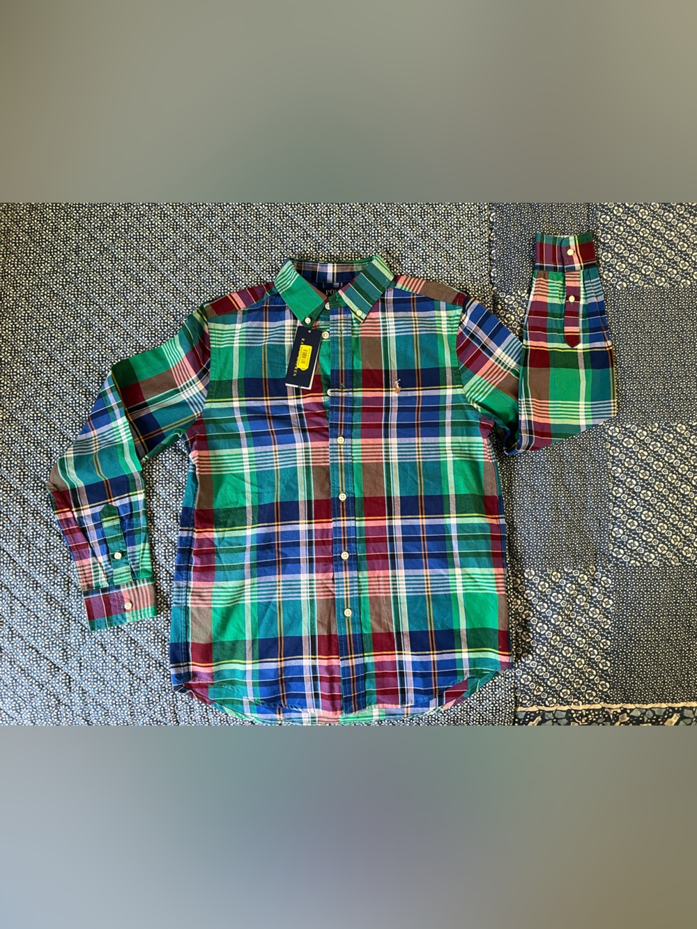 Polo Ralph Lauren Plaid Button-Down Shirt Youth Large(14-16) NWT